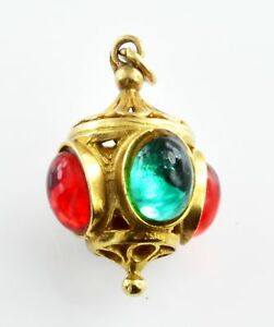 【送料無料】ネックレス ヴィンテージゴールドトラフィックライトkvintage 9ct gold charm traffic lights 461g hallmarked 9k 375|hokushin