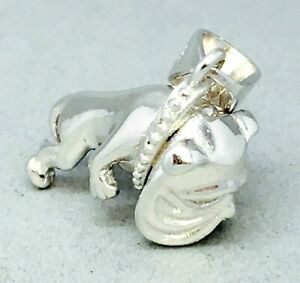 【送料無料】ネックレス　ソリッドスターリングシルバーキュービックジルコンブルドッグペンダントheavy 925 solid sterling silver *cubic zircon* english bull dog pendent 1069｜hokushin