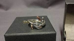 【送料無料】ネックレス　ウェールズシルバーローズライフエデンリングサイズ￥ゴールドツリーwelsh clogau silver amp; rose gold tree of life eden ring size m rrp 149