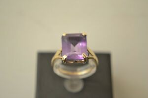 【送料無料】ネックレス ゴールドアメジストリング9ct gold amethyst ring|hokushin