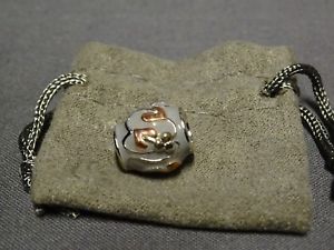【送料無料】ネックレス　ウェールズシルバーローズライフグレーエナメルビーズ￥ゴールドツリー welsh clogau silver amp; rose gold tree of life grey enamel bead charm rrp 149