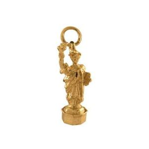 【送料無料】ネックレス　リバティーチャーム9ct9ct gold statue of liberty charm｜hokushin