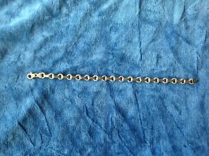 【送料無料】ネックレス ゴールドブレスレットリングバーインチセンチ9ct gold bracelet ring and bar design775inches 1975cm 55gms|hokushin