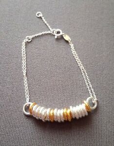 【送料無料】ネックレス ロンドンキャンディブレスレットリンクスターリングシルバーイエローゴールドlinks of london sweetie bracelet sterling silver and yellow gold vermeil|hokushin