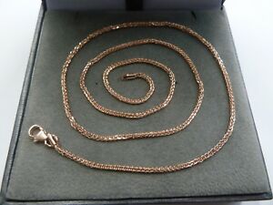 【送料無料】ネックレス　ローズゴールドリンクチェーン9ct rose gold spiga link 18, 20, 22 amp; 24 chain * fully hallmarked *