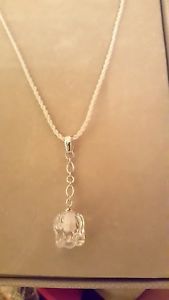 【送料無料】ネックレス ラリックゴージャスチェーンシルクコードlalique gorgeous bijoux muguet silver hallmarked chain amp; silk cord stunning|hokushin