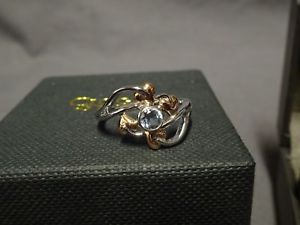 【送料無料】ネックレス　ウェールズシルバーローズライフリングサイズ￥ゴールドツリー welsh clogau silver amp; rose gold tree of life love vine ring size m rrp 149