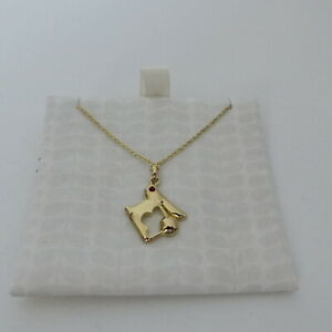 【送料無料】ネックレス　ゴールドウサギペンダントチェーンorla kiely gold vermeil rabbit pendant amp; chain｜hokushin