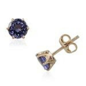 【送料無料】ネックレス　lovely 9k y gold aa tanzaniterndstud earrings 100ctslovely 9k y gold aa tanzanite rnd stud earrings 100 cts