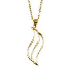 【送料無料】ネックレス　ウェールズローズゴールドトリプルリップルペンダントwelsh cymru y metel rose gold triple ripple pendant wp93 43500｜hokushin