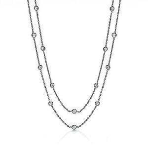 【送料無料】ネックレス スターリングシルバールテニウムコーティングネックレス|hokushin