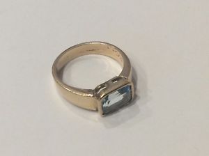 【送料無料】ネックレス　ゴールドリングサイズグラム9ct gold unknown blue stone ring size l weight 42 grams ship worldwide｜hokushin