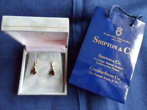 【送料無料】ネックレス　ガーネットイヤリングshipton amp; co garnet gemstone earrings