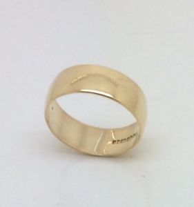 【送料無料】ネックレス　ゴールドサイズ9ct gold wedding ring size r｜hokushin