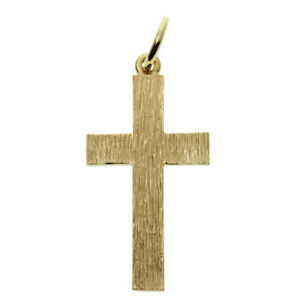 【送料無料】ネックレス　イエローゴールドソリッドクロスペンダント￥ 9ct yellow gold ornate solid cross pendant rrp 160 bp1