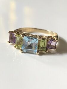 【送料無料】ネックレス　9ctセットクラスタリングlovely 9ct gold gem set cluster ring