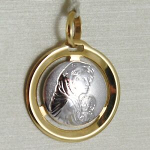 【送料無料】ネックレス　pendant medal yellow gold white750 18madonna and christメアリージェインイエスkpendant medal yellow gold white 750 18k, madonna and ch