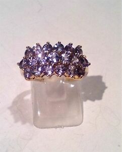 【送料無料】ネックレス ゴールドタンザナイトレディースリングサイズ9ct gold 375ct tanzanite ladies ring size m 12 very pretty r077|hokushin
