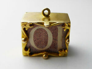 【送料無料】ネックレス　イエローゴールド￥メモvintage c1960s 9ct yellow gold 10 note charm｜hokushin