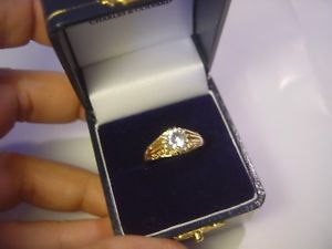 【送料無料】ネックレス イエローゴールドリングサイズビンテージディテールstunning 9 ct yellow gold chunky gents ring size tsparkly vintagelovley detail|hokushin