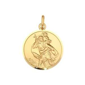 【送料無料】ネックレス 9ctイェローゴールドstクリストファーペンダント 350g9ct yellow gold mediumsized st christopher pendant 350g|hokushin
