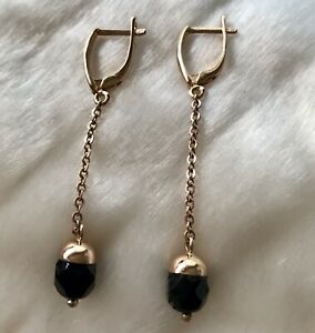 【送料無料】ネックレス　ソリッドロシアローズゴールドイヤリングｋゴールドイヤリングローズsolid russian 585 rose gold earrings 14ct 14k rose gold earrings