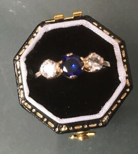 【送料無料】ネックレス　スマート9ctゴールドthreeストーンring17gサイズmwomens stylish 9ct gold ring threestone ring hallmarked weight 17g size m