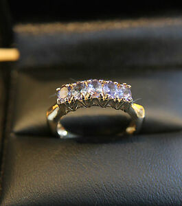 【送料無料】ネックレス 9ctイェローゴールド5サファイアサイズm 12secondhand 9ct yellow gold 5 stone blue sapphire ring size m 12|hokushin