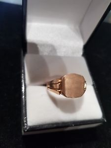 【送料無料】ネックレス ローズゴールドビンテージサイズ9ct rose gold vintage signet ring size u|hokushin