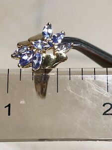 【送料無料】ネックレス　ｋイエローゴールドアメジストヴィンテージリングサイズcid 10k yellow gold blueish purple amethyst vintage ring size 6
