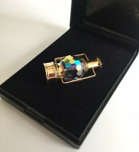 【送料無料】ネックレス　ランプランタンクリスタルペンダント9ct gold large 38mm ships lamp lantern crystal charm pendant 109g｜hokushin