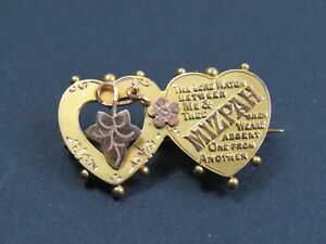 【送料無料】ネックレス　アンティークゴールドブローチantique 9ct gold mizpah brooch c1900