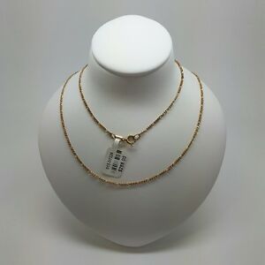 【送料無料】ネックレス　ソリッドゴールドチェーンフィガロドルmiran 150326 solid gold chain 9ct 31 fine figaro 50cm 23g rrp 288