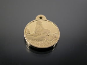 【送料無料】ネックレス ヴィンテージゴールドペンダントvintage 14ct gold i love june pendant charm 1978|hokushin