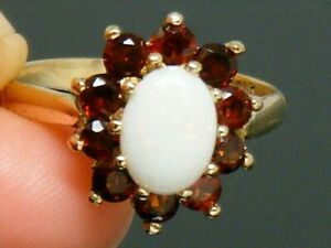【送料無料】ネックレス ゴールドkゴールドガーネットオパールビンテージリングサイズ9ct gold 9k gold garnet amp; opal hallmarked vintage ring size n