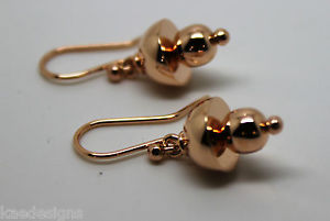 【送料無料】ネックレス ktローズゴールドファンシーフックイヤリングkaedesigns genuine 9ct 9kt rose gold fancy hook earrings|hokushin