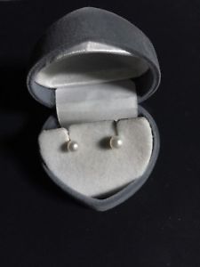【送料無料】ネックレス　イエローゴールドイヤリング14k yellow gold earrings pearl settings