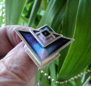 【送料無料】ネックレス　スコットランドスターリングシルバーエナメルアールデコブローチチェイニーscottish sterling silver amp; enamel art deco brooch pat cheney c1980s 32,487円