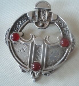 【送料無料】ネックレス スコットランドスターリングシルバーセルティックオークニーカネペンダントscottish sterling silver large celtic orkney carnelian pendant hm 1978 ortak|hokushin