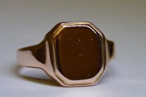 【送料無料】ネックレス 9ctローズ*size o*9ct rose gold signet ring *size o*|hokushin