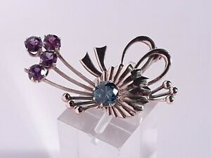 【送料無料】ネックレス ゴージャスビンテージゴールドジルコンアメジストブローチgorgeous vintage 9ct gold zircon and amethyst brooch|hokushin