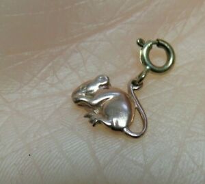 【送料無料】ネックレス イエローローズゴールドマウスclogau 9ct yellow and rose gold mouse charm xeod