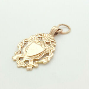 【送料無料】ネックレス　レディースペンダントローズゴールドアンティークレディースシールドペンダントladies pendant 9ct 375, 9k rose gold antique ladies shield pendant
