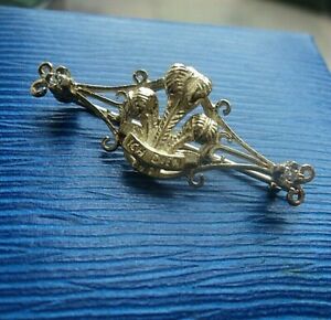 【送料無料】ネックレス ヴィンテージイエローゴールドウェールズロンドンブローチプリンスvintage 9ct yellow gold amp; cz brooch prince of wales feathers hm london|hokushin