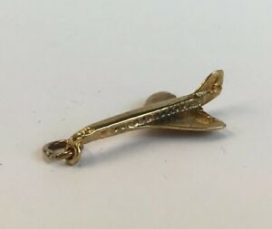 【送料無料】ネックレス　ヴィンテージイエローゴールドvintage 1976 9ct yellow gold concorde charm 25cm in length 17g