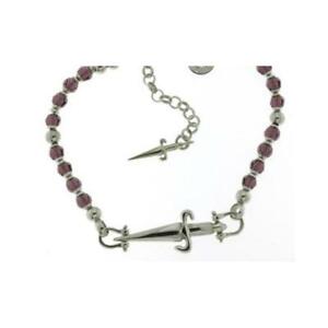 【送料無料】ネックレス　ブレスレットシルバーパープルbracelet cesare paciotti woman jpbr0480b silver purple