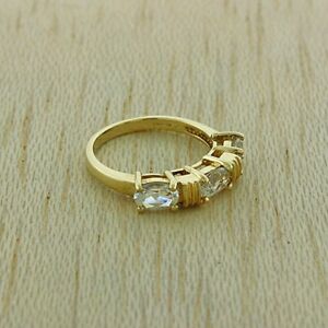 【送料無料】ネックレス　ゴールドホワイトトパーズドレスリング￥uk hallmarked 9ct gold 171ct white topaz dress ring rrp 280 {hw36}