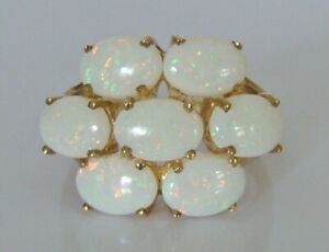 【送料無料】ネックレス 9ctオパールクラスタサイズnbeautiful 9ct gold opal cluster ring size n|hokushin