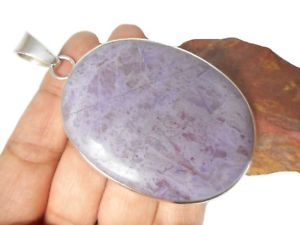 【送料無料】ネックレス　ラベンダースターリングシルバーペンダントlarge lavender jade sterling silver 925 gemstone pendant 32,487円