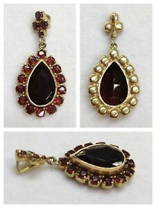 【送料無料】ネックレス　ガーネットペンダントアンティークペンダントゴールドガーネットゴールドペンダントnice garnet pendant antique pendant 333 gold garnet gold pendant